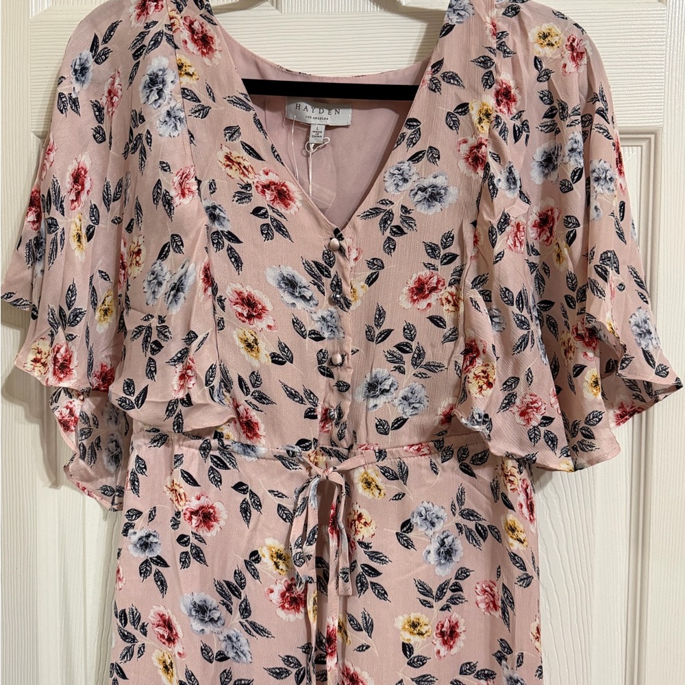 Hayden Los Angeles Pink Floral Dress